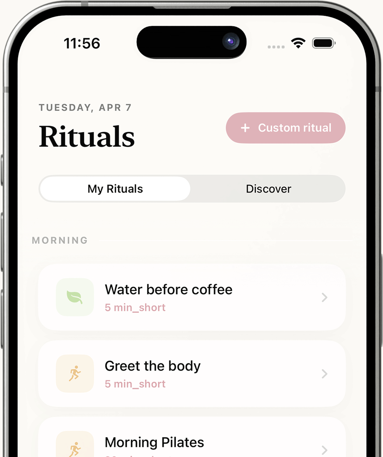 Morning rituals